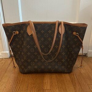 Authentic Louis Vuitton Monogram Brown Tote Bag